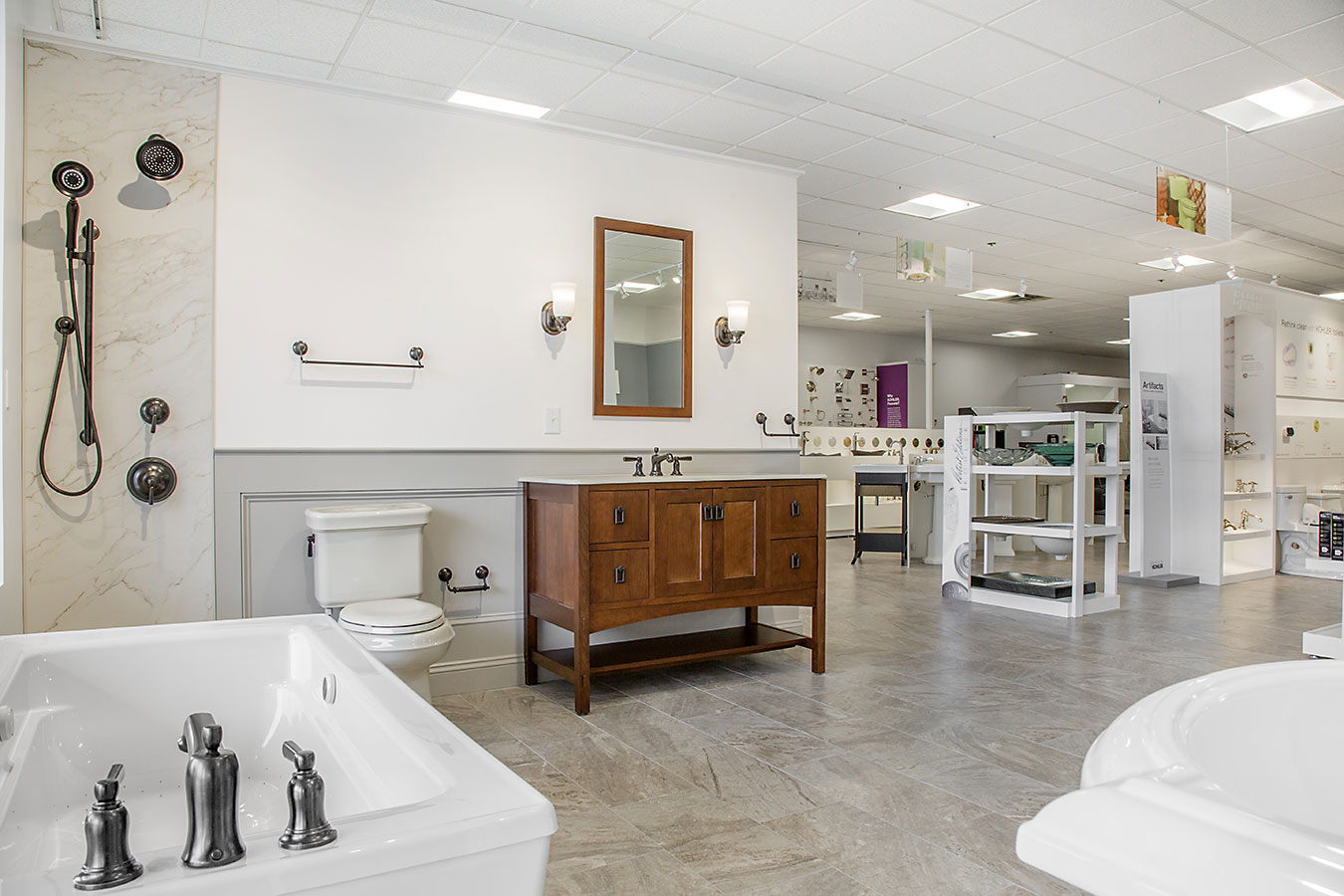the inspired bath kitchen and bath showroom